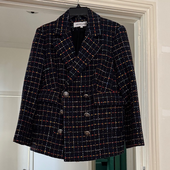 Veronica Beard Jackets & Blazers - Veronica Beard Women's Multicolor Plaid Blazer